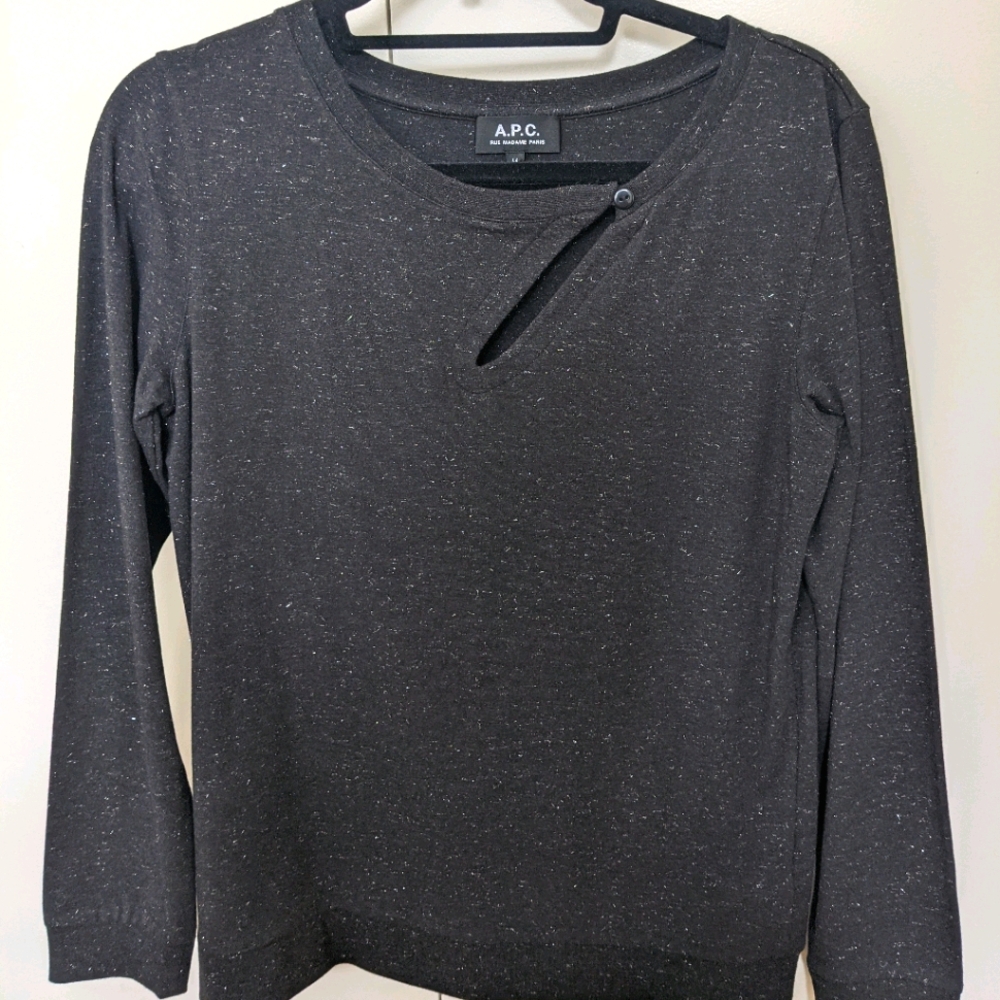 A.P.C blouse with keyhole cut